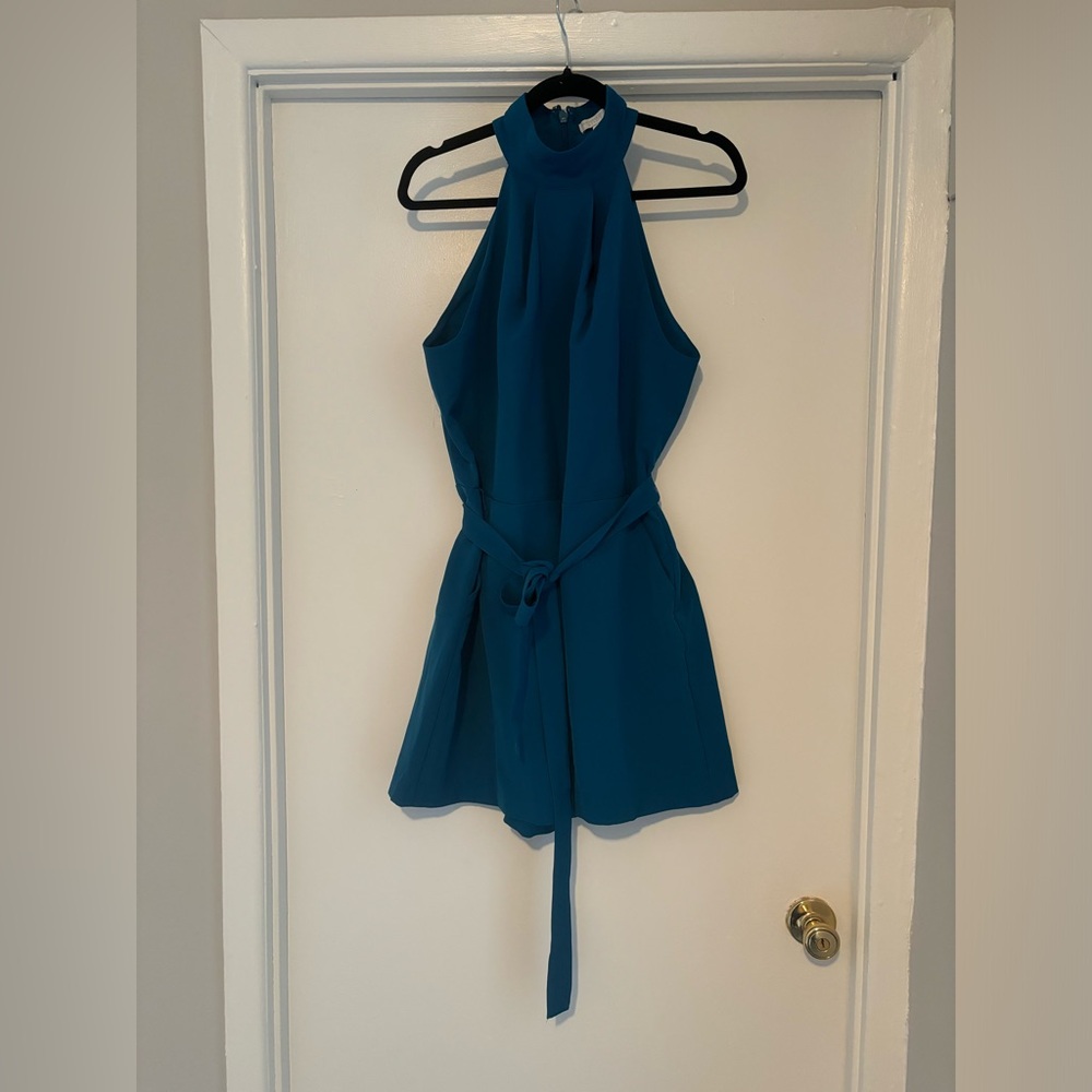 Stylish blue romper!